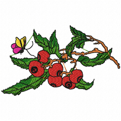 Cherry Embroidery Design 3
